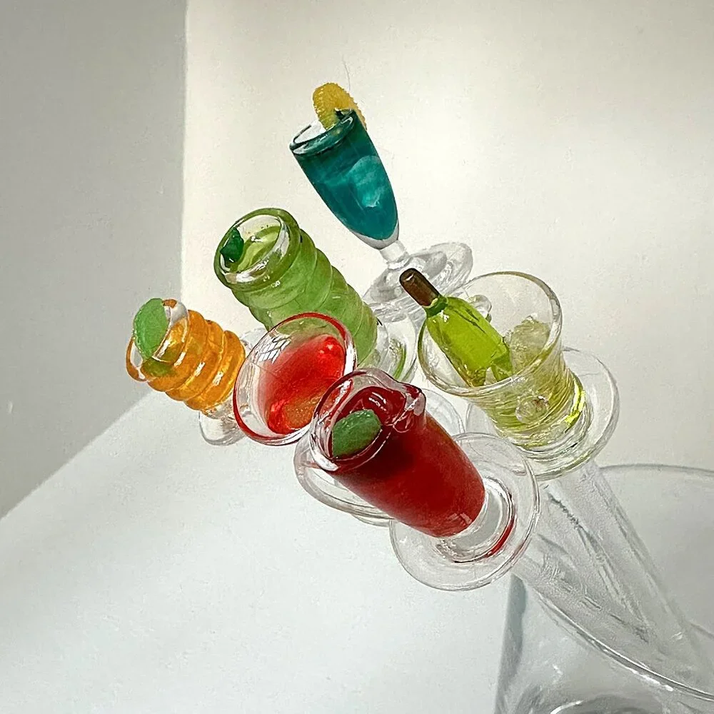 Crate & Barrel Happy Hour Swizzle Sticks – Set of 6 – New, Original Packaging